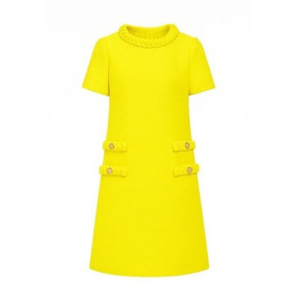 TUCKERNUCK Limoncello Tweed Jackie Dress Size M NWT Retail $268 Tuckernuck - Picture 7 of 7